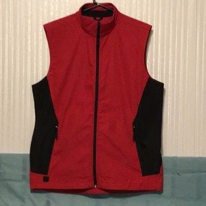 New Stormtech Performance Red/Black Softshell Vest Size Large